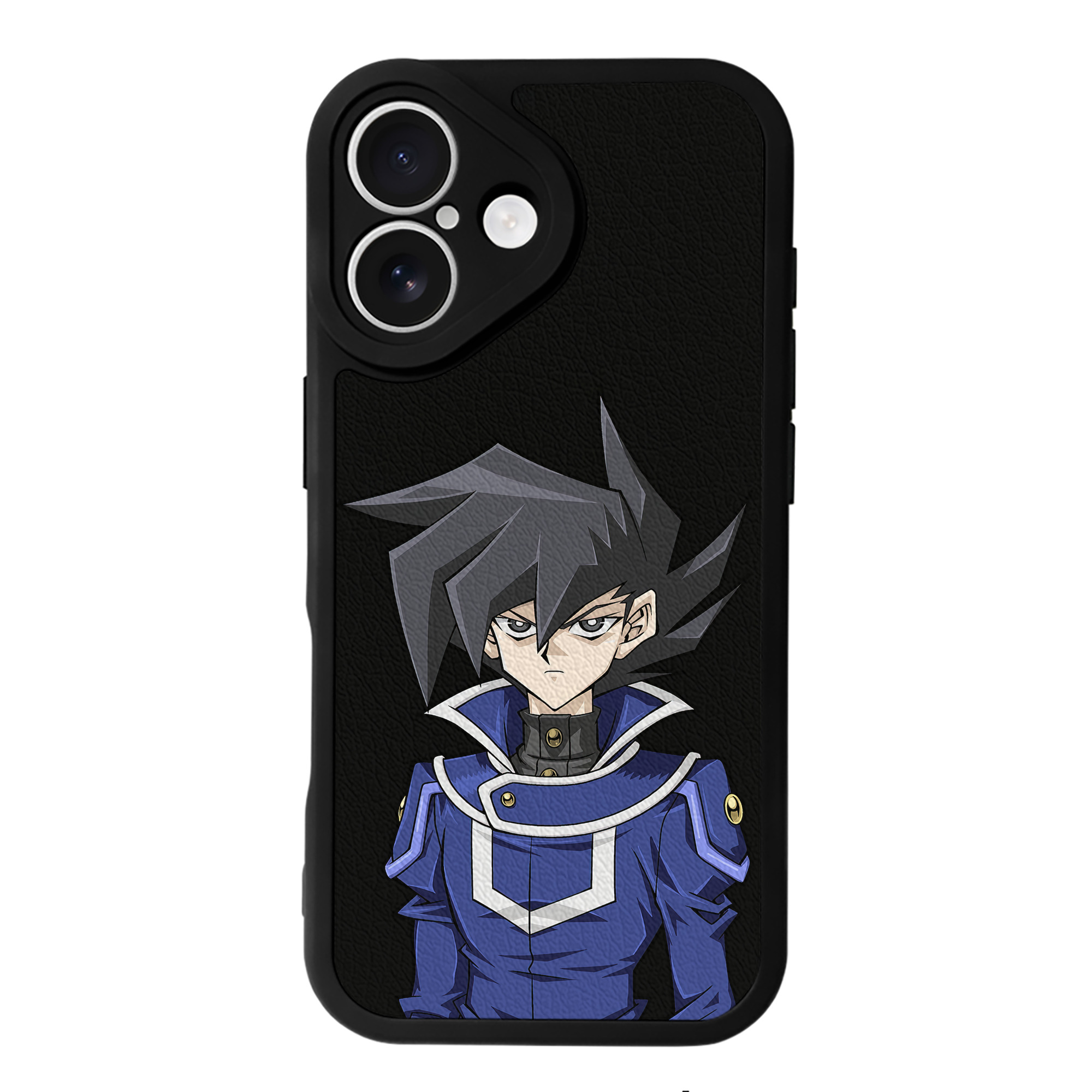 （画像用） 遊☆戯☆王 Yu-Gi-Oh! 【iPhone 16シリーズ対応】シリコンスマホケース（レザー調） 材質：シリコン
